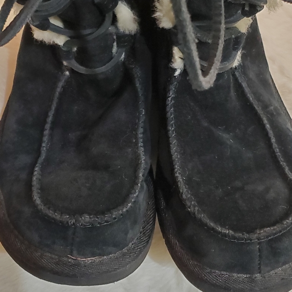 Ugg Suede Lace Up Boots - Picture 12 of 13